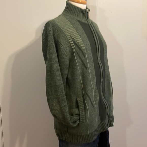 Vintage Arnold Palmer Hunter Green Men’s Cardigan, Size M - Picture 4 of 13